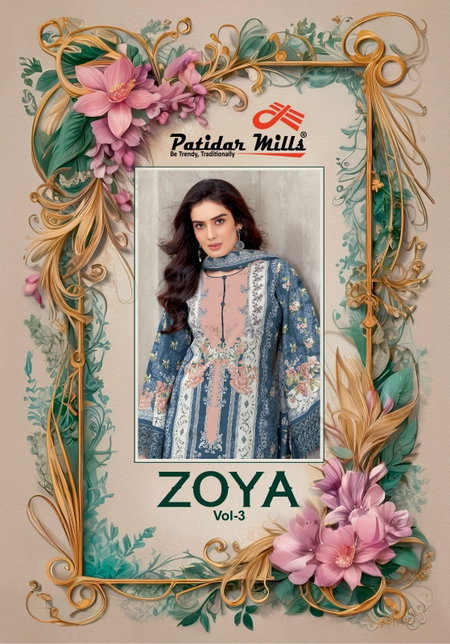 Mill Zoya Vol 3 By Patidar Readymade Karachi Suits Suppliers In India
